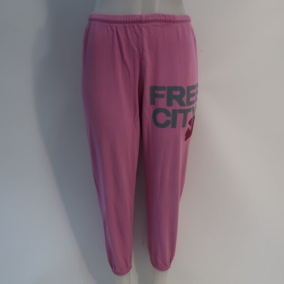 freecity Pants - Womens Free City Pink Jogger Sweatpants S
